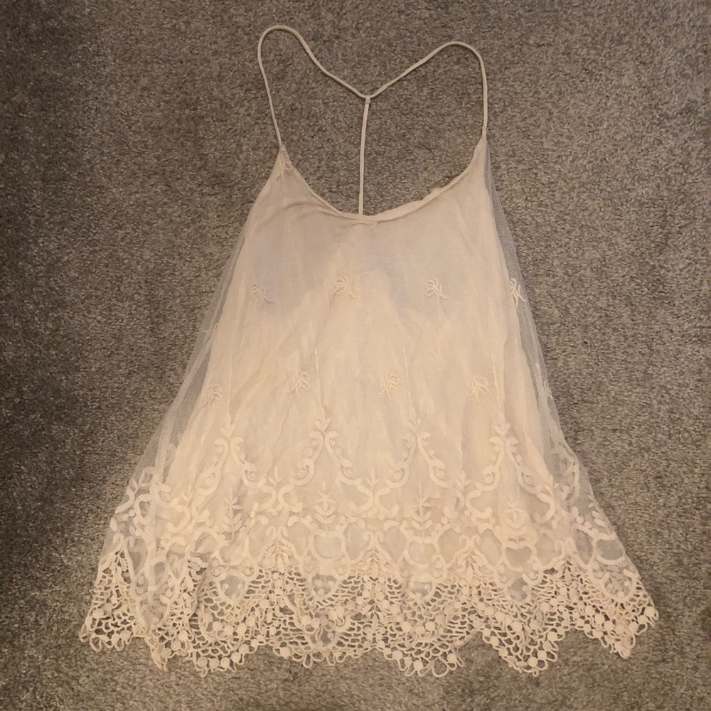 Lace Tank Top Blouse, Urban Outfitters